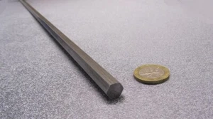 12L14 Carbon Steel Hex Rod 3/8" Hex x 1 Foot Length, 3 Pcs, 3 Ft Total - Picture 1 of 12