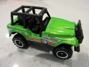 2013 Matchbox Jeep 4x4 Off Road Rally Green 1:64 Diecast Toy Race Car - Picture 1 of 6