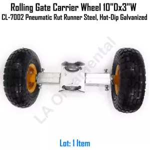 Rolltor Trägerrad 10"Tx3"W CL-7002 Pneumatisch Rut Runner Stahl - Bild 1 von 6