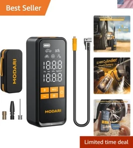 Fast & Efficient Tire Inflator with Magnetic Storage - Perfect for Cars and SUVs - Picture 1 of 9