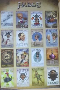Fable - Adverts- Poster-Laminated Available-91cm x 61cm-Brand New - Bild 1 von 1