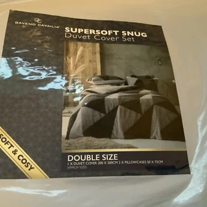 Lichfield Teddy Double Duvet Set Charcoal/Grey - Picture 1 of 3