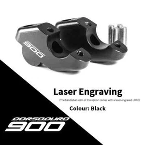 Handlebar Riser Clamp Extend Adapter For Aprilia Tuono 660 V4 900 Dorsoduro 17- - Picture 1 of 22