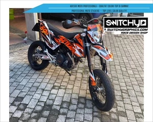 Kit adesivi grafiche KTM SMC 690 2008 2009 2010 2011 compatibili - CRYSTAL - Afbeelding 1 van 9