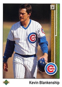 Kevin Blankenship 1989 Upper Deck 762  Chicago Cubs Rookie Baseball Card