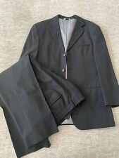 Wilke Rodriguez Mens Matching Suit Jacket And Pants Black Stripe 38R 32 X 30