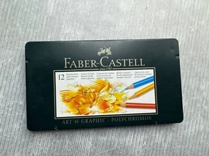 FABER-CASTELL Polychromos Artist Quality Colour PENCIL SET/12 - Picture 1 of 5