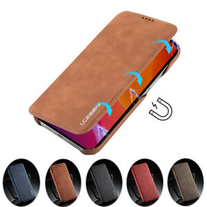 For iPhone 13 12 11 Pro Max XR XS SE 7 8 Leather Wallet Case Magnetic Flip Cover
