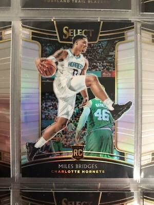 2018-19 Panini Select - Miles Bridges - Concourse Level Rookie Silver Prizm - Image 1 of 2