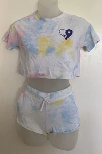 Old Navy Cropped Top & Shorts Tie Dye Girls Size S (6-7) - Picture 1 of 3