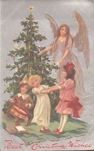 Vintage Postcard Best Christmas Wishes TUCK Christmas Series No. 136  1908 - Picture 1 of 4