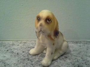 Vintage Ceramic DOG Animal FIGURINE Beagle Figure 3.5" Tall Nice Collectible - Picture 1 of 6