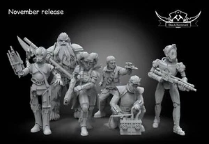 Edge of Empire squad - BLACK REMNANT | Legion compatible - 3D printed - Picture 1 of 7