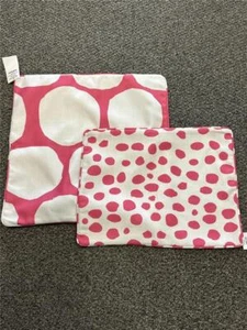 ^ annie selke Set of 2 Handmade Pillow Covers On the Spot Fuchsia RETAIL $180 - Picture 1 of 3