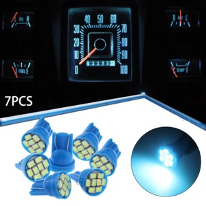 Bombillas LED de tablero azul hielo T10 8SMD PC194 calibre para estante Buick 84 87 - Imagen 1 de 10