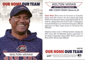 Wilton Veras 2018 Choice Greenville Drive #30 RC Card Greenville Drive - Picture 1 of 1