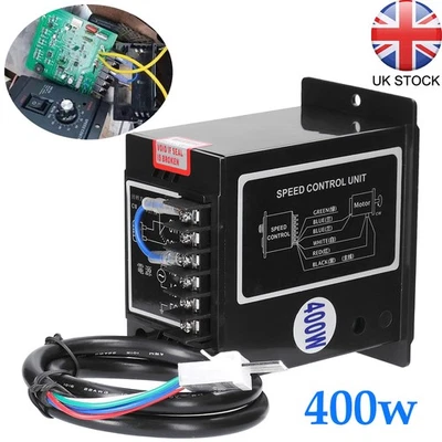 US52 AC 220/240V 400W Motor Speed Controller Pinpoint Speed Regulator 50Hz 60Hz - Image 1 of 4
