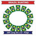 Massive 10M Brazil 20 XL Flags Party Bunting Bandeira do Brasil World Cup 2026