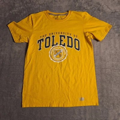 University of Toledo Rockets T-Shirt Small Yellow Russell Athletic NCAA Ohio - Image 1 of 4