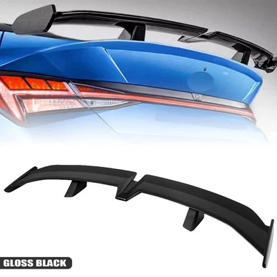 For Hyundai Sonata 55"Rear Trunk Spoiler PRO Racing Rear GT Wing Gloss Black+ - Image 1 of 4