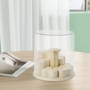 Clear Display Case Display Stand Rotating Holder Portable Countertop Organizer - Picture 1 of 6
