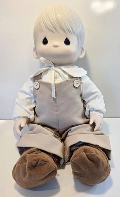 Precious Moments 17" Large 1981 Porcelain Head Hands Mikey Boy Doll Collection - Image 1 of 4