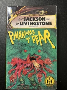 Phantoms of Fear Fighting Fantasy #28 Robin Waterfield 1987 1/6 Black Dragon VG+ - Picture 1 of 9