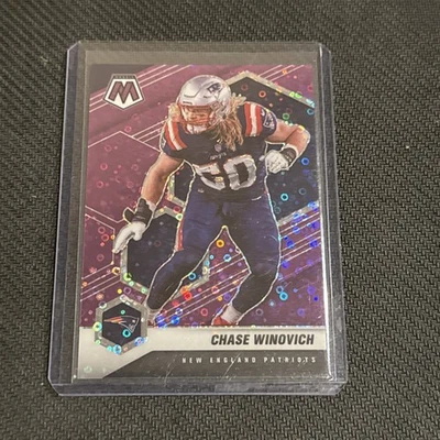 2021 Panini Mosaic #141 Chase Winovich /50 No Huddle Prizm Purple - Image 1 of 2
