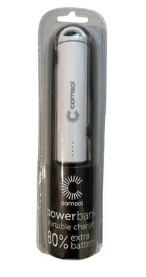 Comsol Power Bank Charger, 2200mah, Micro USB Included, Portable compact - image 1 of 3