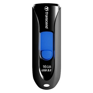 Transcend 16GB JetFlash 790 USB 3.1 Gen 1 Flash Drive (USB Stick) Black TS16GJF7 - Photo 1/8