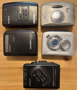 5 x Faulty Sony & Aiwa Walkman WM-FX36 FX101 Fx36 Radio Cassette Player - Picture 1 of 17