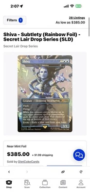 Magic: The Gathering SLD NM Rainbow Foil Jap Final Fantasy Shiva/Subtlety (7005) - Image 1 of 3