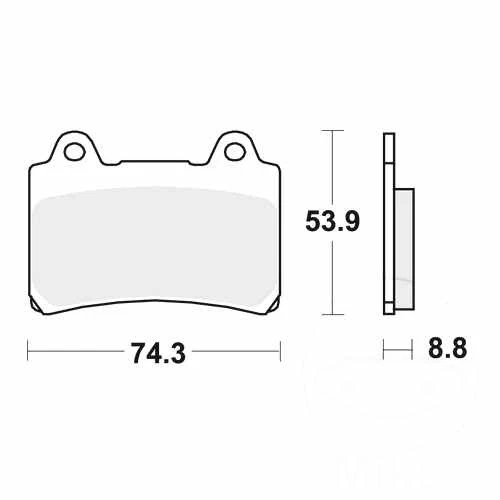 Pastillas de freno TRW sinterizadas MCB584SV para Yamaha FJ 1200 1988-1997 Foto 1 de 1