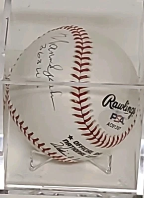 PSA/DNA Warren Spahn/Johnny Sain Dual-Signed ONL Baseball Boston Braves Clean - Image 1 of 4