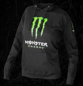 Monster Energy Mayhem 2025 Promo Unleash The Beast Logo Sudadera con Capucha L Grande Negra - Imagen 1 de 2