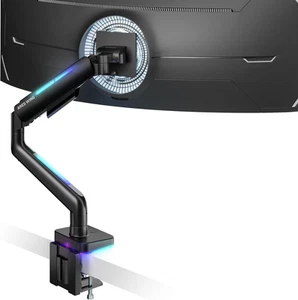 Ultrawide Monitor Arm for 17-49'' Heavy Duty Screen up to 44Lbs, Gas Spring Sing - Afbeelding 1 van 12