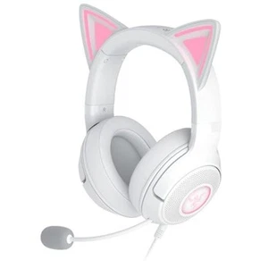 Kraken Kitty V2 USB Wired Headset: Chroma RGB Kitty Ears - Stream White - Afbeelding 1 van 7