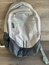 Adidas Gray and Light Green Backpack with Pockets RN 90288
