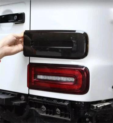 ABS negro humo para Benz Clase G W464 G63 G500 2019+ cubierta protectora de lámpara de luz trasera Foto 1 de 4