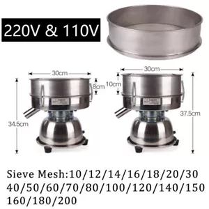 Mini Electric Vibrating Sieving Machine Powder Screening Sifter Machine Colander - Picture 1 of 13