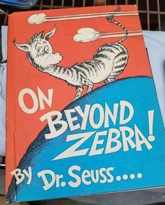 1955 On Beyond Zebra by Dr Seuss Random House Paperback Classic Out of Print - Picture 1 of 4