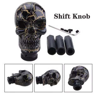 Universal Skull Head Manual Car Gear Bar Shifter Knob Shift Lever Handle 8Colors - Picture 1 of 14