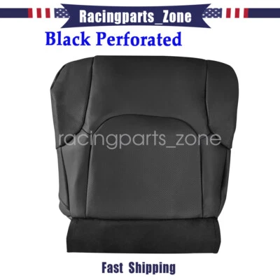 Driver Side Bottom Leather Seat Cover Black For 2005-2021 Nissan Frontier LE SE Foto 1 de 4