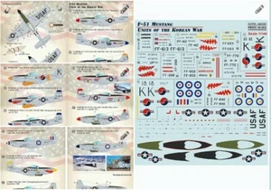 F-51 Mustang. Units of the Korean War Decal Flugzeug 1/144 Print Scale 144-022 - Bild 1 von 12