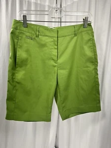 IZOD XFG Shorts Womens 6 Green Cool XFG Golf Bermuda Chino Polyester Stretch - Picture 1 of 14
