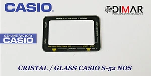 Glass/ Glass Casio Original S-52 NOS (Without Gasket) - Picture 1 of 1