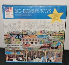 Vintage "Big Boys And Their Toys" Jigsaw Puzzle By Bruce Johnson 550 Pieces 