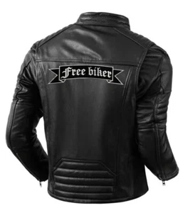 Toppa Ricamata Termoadesiva - BIG PATCH - Patch Biker - Free Biker - Motorcycles - Imagen 1 de 7