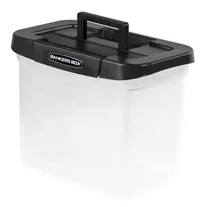 Bankers Box Plastic Letter Size File Organizer, Clear - Picture 1 of 8