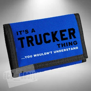Trucker Thing Geldbörse Tasche Basiswagen LKW LKW Fahrer Schwerlast - Bild 1 von 4